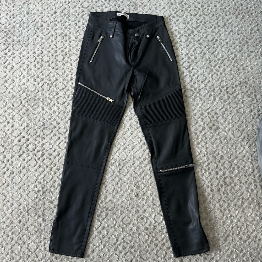 ZARA LEATHER PANT XS